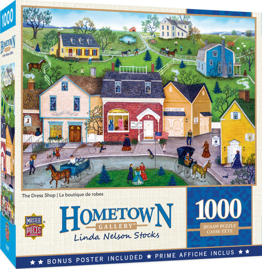Hometown Gallery - The Dress Shop 1000 Piece Jigsaw Puzzle by Masterpieces