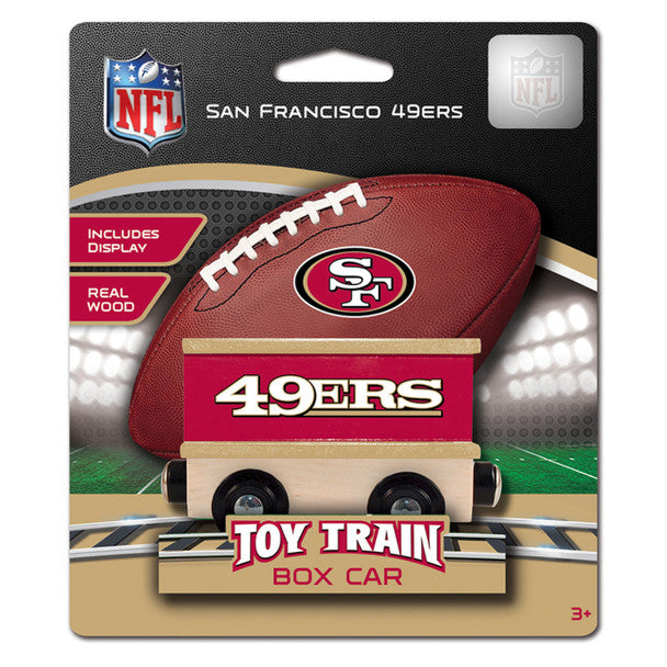 San Francisco 49ers Box Car Wooden Toy Train Engine by Masterpieces