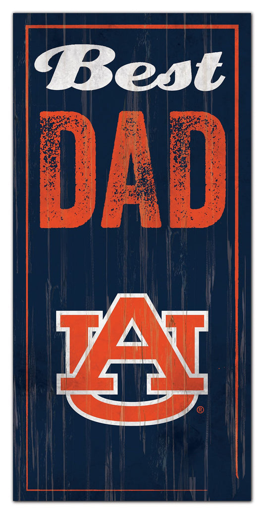 Auburn Tigers Best Dad 6" x 12" Sign by Fan Creations