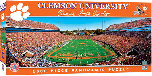 Clemson Tigers Panoramic Stadium 1000 Piece NCAA Sports Puzzle - End View by Masterpieces