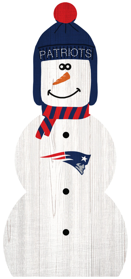 New England Patriots 31" Snowman Leaner by Fan Creations