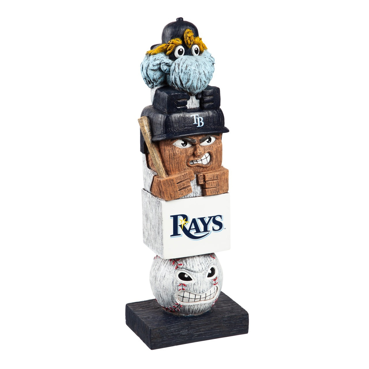 Tampa Bay Rays Team Tiki Totem Garden Statue by Evergreen