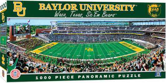 Baylor University Bears McLane Stadium 1000 Piece Panoramic Puzzle - Center View by Masterpieces