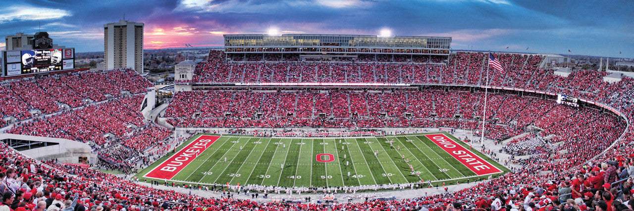 Ohio State Buckeyes Panoramic Stadium 1000 Piece NCAA Sports Puzzle - Center View by Masterpieces