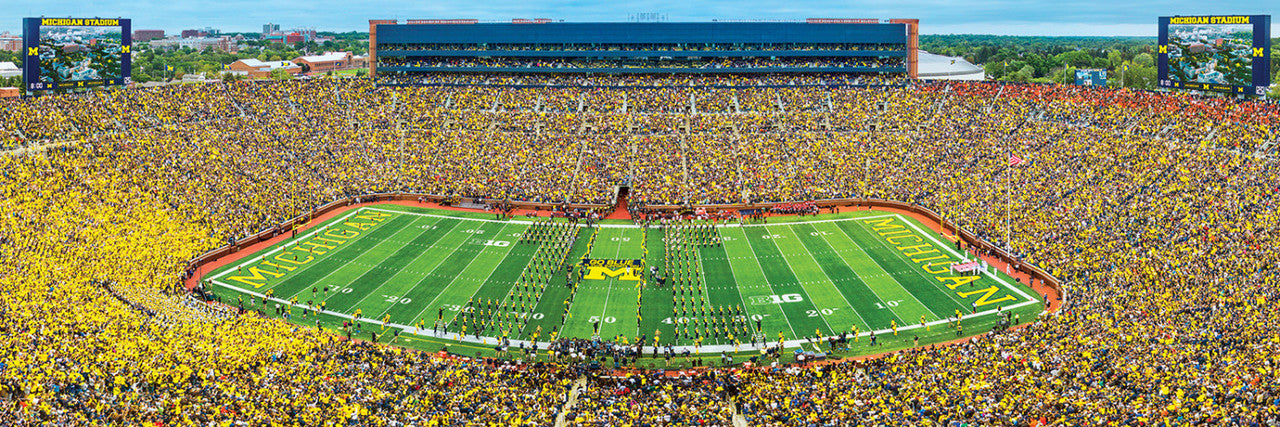 Michigan Wolverines Panoramic Stadium 1000 Piece Puzzle - Center View by Masterpieces