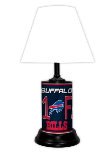 Buffalo Bills #1 Fan Lamp: 18.5" tall, team logo, #1 fan phrase. Official NFL merchandise by Good Tymes. Made in USA. Illuminate your pride!