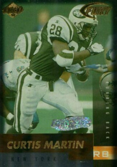 1999 Collector's Edge Fury Galvanized #91 Curtis Martin - Football Card - Serial # 039/500