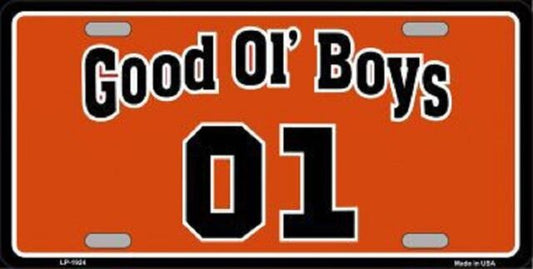 Good Ol Boys 6" x 12"Metal License Plate Tag LP-1924