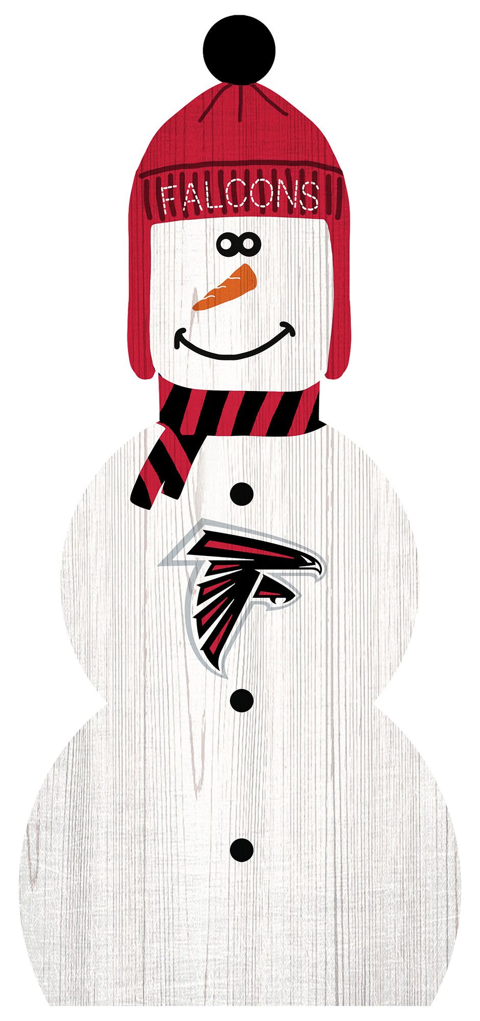 Atlanta Falcons 31" Snowman Leaner by Fan Creations