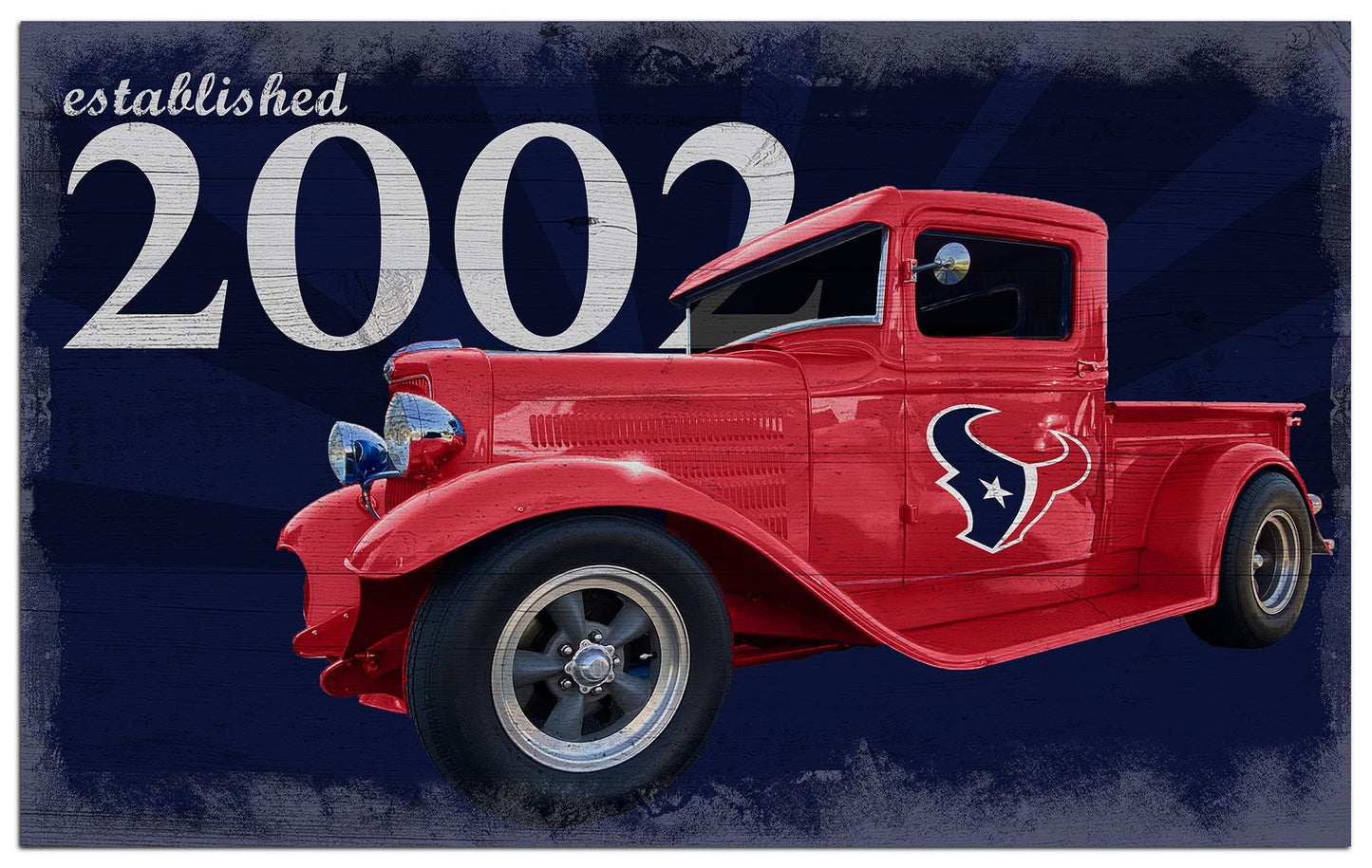 Houston Texans Established Truck 11" x 19" Sign by Fan Creations