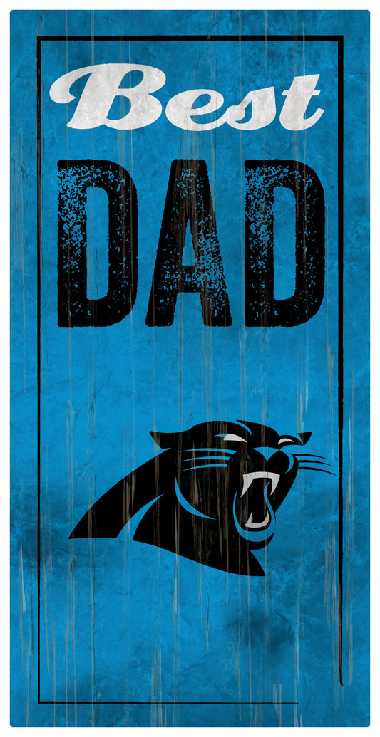 Carolina Panthers Best Dad Sign by Fan Creations