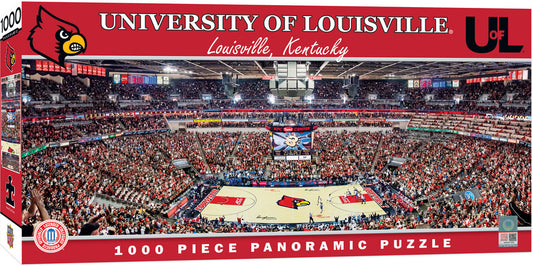 Louisville Cardinals Panoramic Basketball Stadium 1000 Piece Puzzle - Center View by Masterpieces