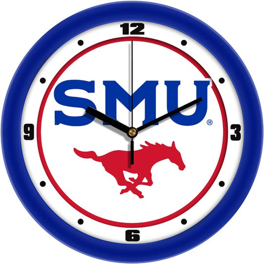 Southern Methodist University {SMU} Mustangs  11.5" Traditional Wall Clock by Suntime
