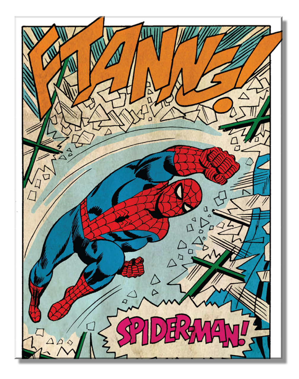 Spider Man Ftanng Metal Tin Sign - 2750