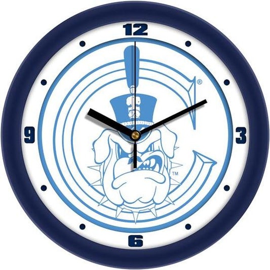 Citadel Bulldogs 11.5" Traditional Logo Wall Clock by Suntime