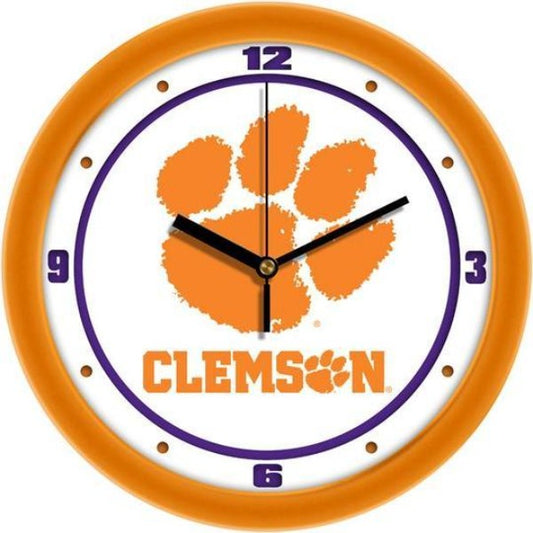 Clemson Tigers 11.5" Traditional Logo Wall Clock by Suntime