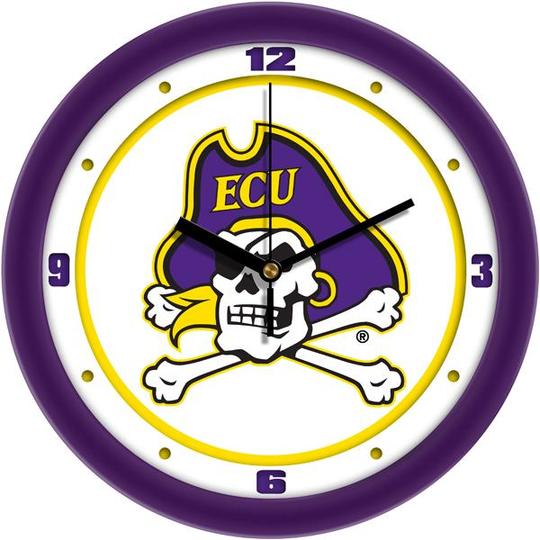 East Carolina Pirates 11.5" Traditional Logo Wall Clock by Suntime