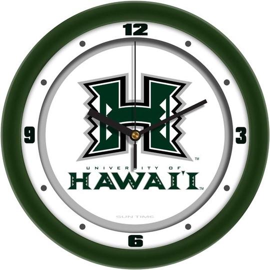 Hawaii Warriors 11.5" Traditional Logo Wall Clock by Suntime