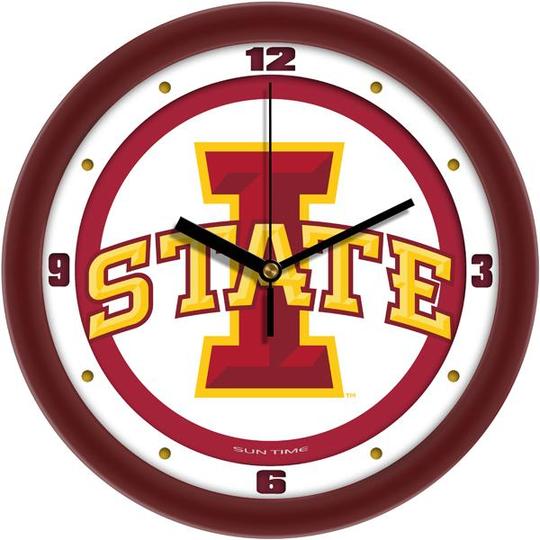 Iowa State Cyclones 11.5" Traditional Logo Wall Clock by Suntime
