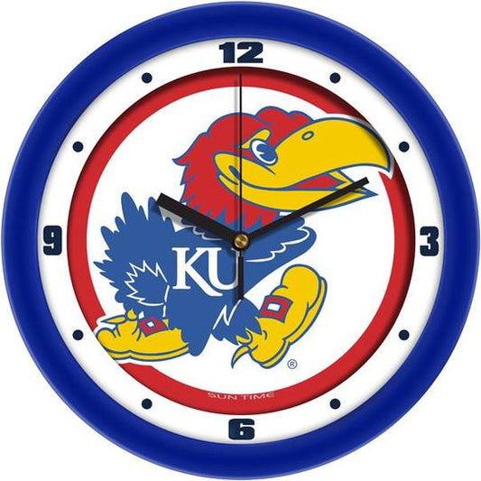 Kansas Jayhawks 11.5" Traditional Logo Wall Clock by Suntime