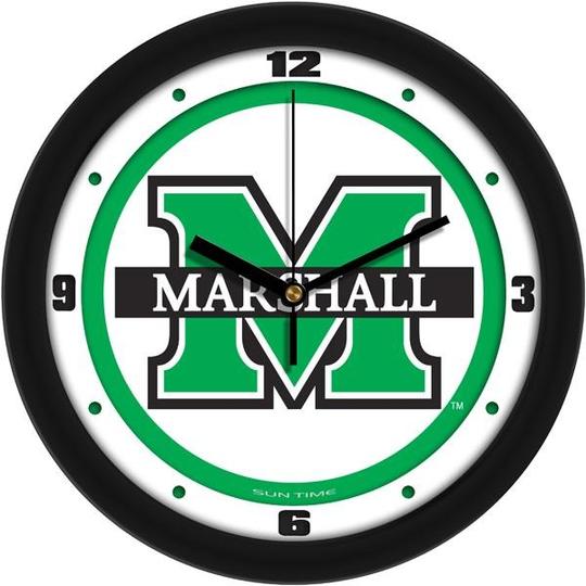 Marshall University Thundering Herd 11.5" Traditional Logo Wall Clock by Suntime