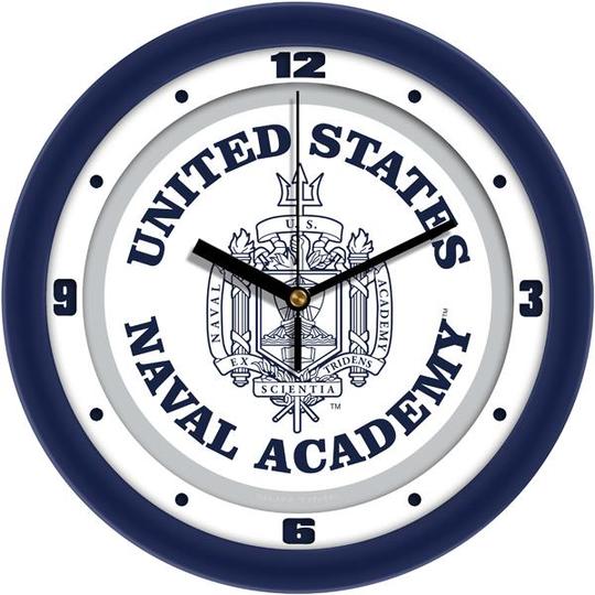 Naval Academy Midshipmen 11.5" Traditional Logo Wall Clock by Suntime