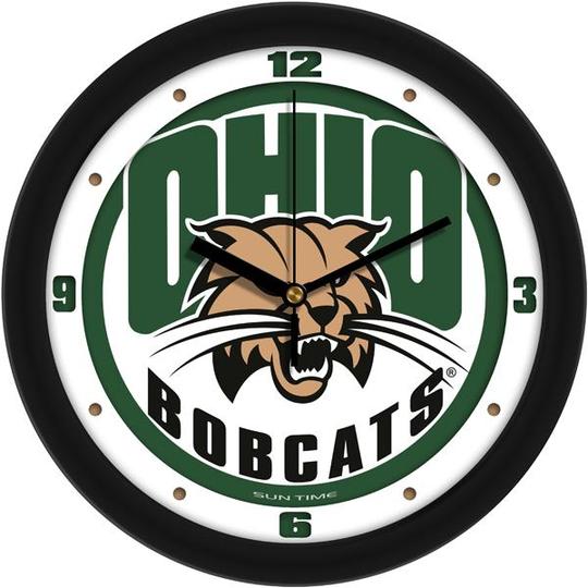 Ohio University Bobcats 11.5" Traditional Logo Wall Clock by Suntime
