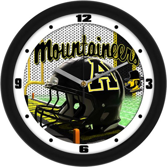 Appalachian State Mountaineers 11.5" Football Helmet Design Wall Clock by Suntime