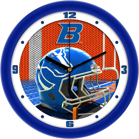 Boise State Broncos Football Helmet Design 11.5" Wall Clock by Suntime