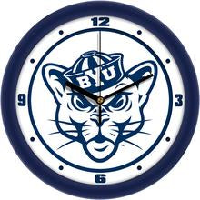 Brigham Young University {BYU} Cougars 11.5" Traditional Logo Wall Clock by Suntime