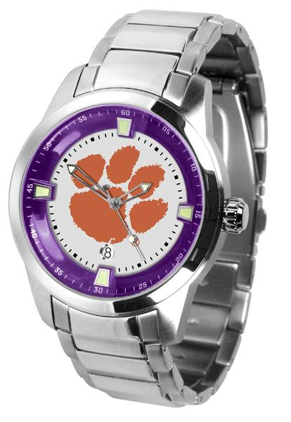 Clemson Tigers Men's Titan Steel Watch by Suntime