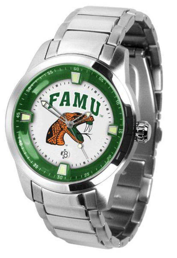 Florida A&M Rattlers Men's Titan Steel Watch by Suntime