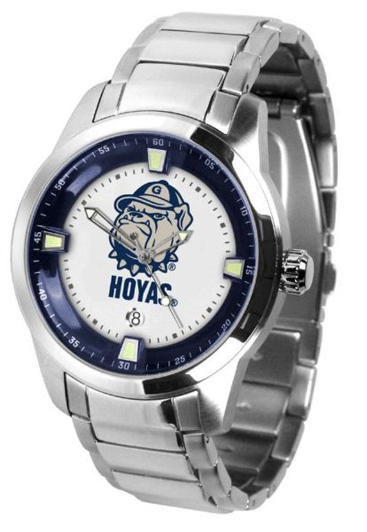 Georgetown Hoyas Men's Titan Steel Watch by Suntime