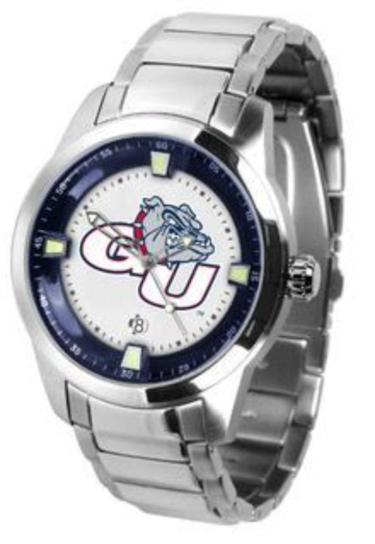 Gonzaga Bulldogs Men's Titan Steel Watch by Suntime