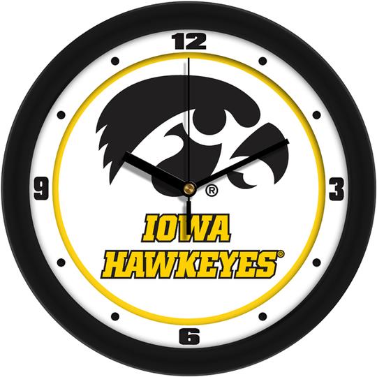 Iowa Hawkeyes 11.5" Traditional Logo Wall Clock by Suntime