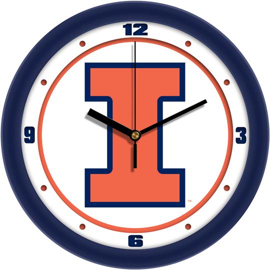 Illinois Fighting Illini 11.5" Traditional Logo Wall Clock by Suntime