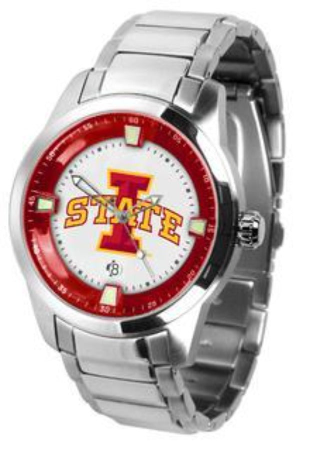 Iowa State Cyclones Men's Titan Steel Watch by Suntime