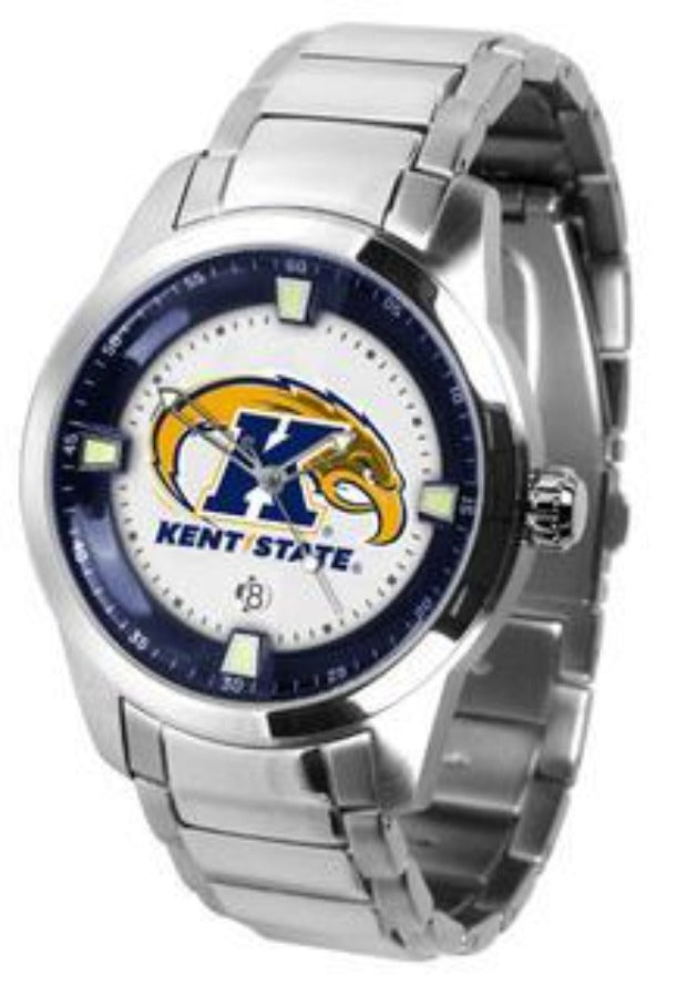 Kent State Golden Flashes Men's Titan Steel Watch by Suntime