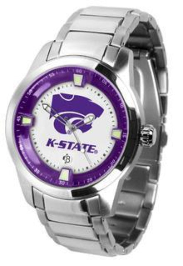 Kansas State Wildcats Men's Titan Steel Watch by Suntime