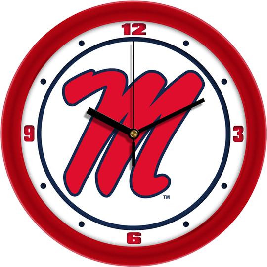 Mississippi {Ole Miss} Rebels 11.5" Traditional Logo Wall Clock by Suntime