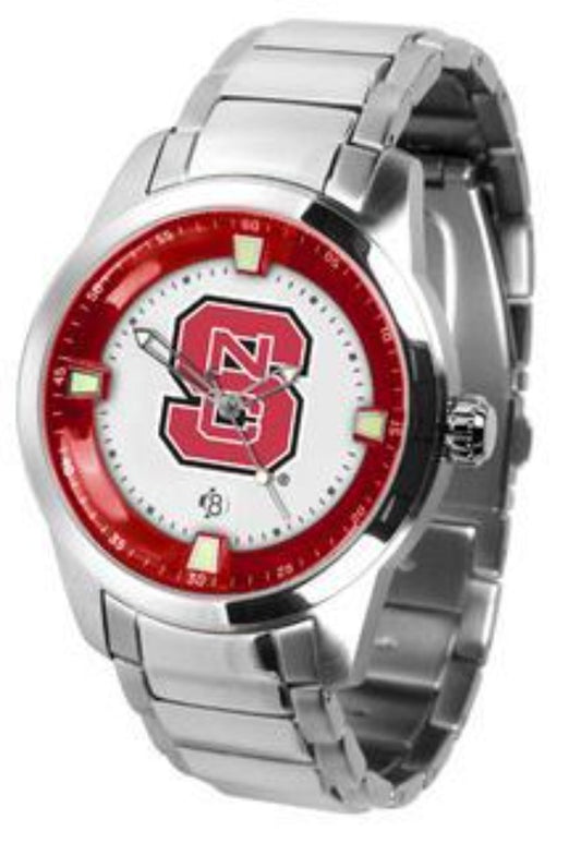 North Carolina State Wolfpack Men's Titan Steel Watch by Suntime