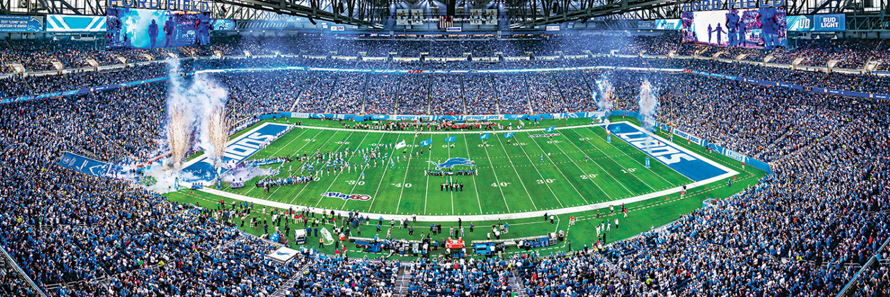 Detroit Lions Panoramic Stadium 1000 Piece Puzzle - Center View by Masterpieces