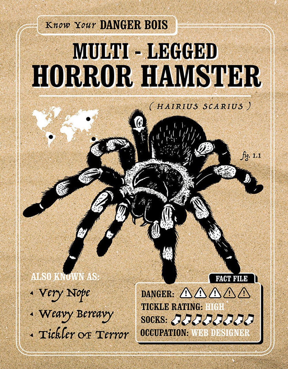 Terror Hamster 12.5" x 16" Metal Tin Sign - 2600