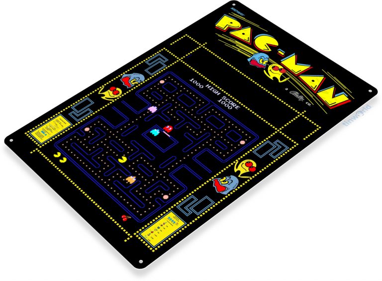 Pac-Man Arcade Metal Tin Sign A048