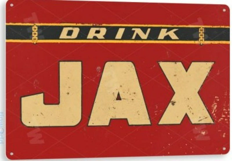 Jax Beer Distressed Metal Tin Sign A058