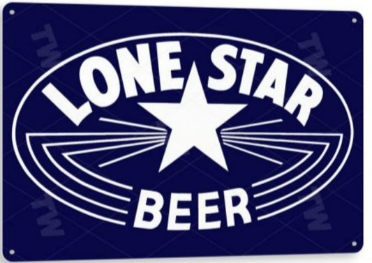 Lone-Star Beer Metal Tin Sign A108