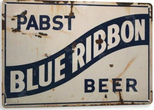Pabst Beer Distressed Metal Tin Sign A549