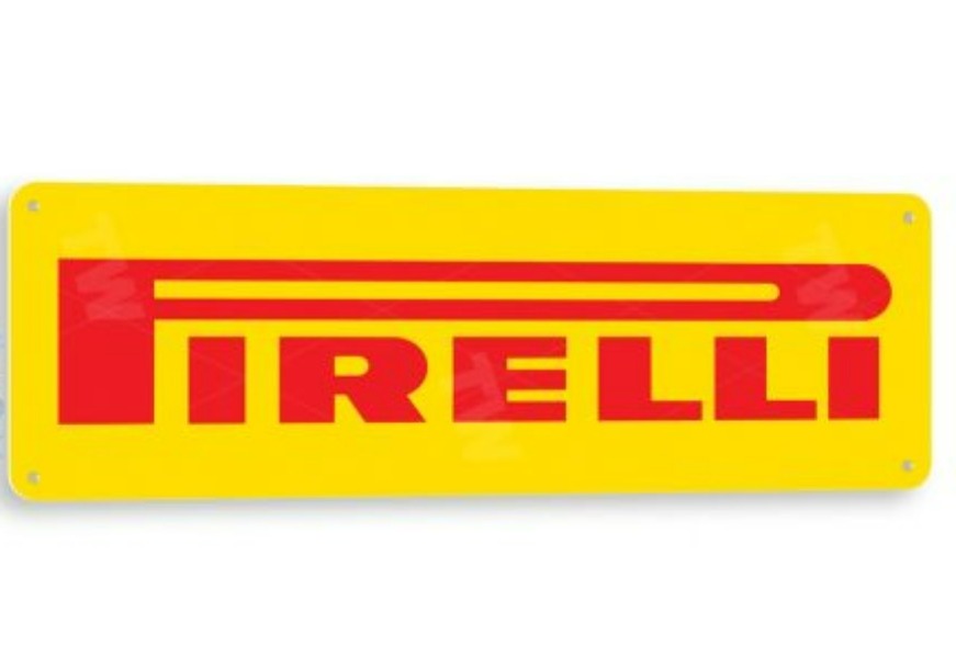 Pirelli Tires Metal Tin Sign A957