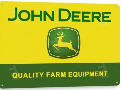 John Deere Metal Tin Sign C574