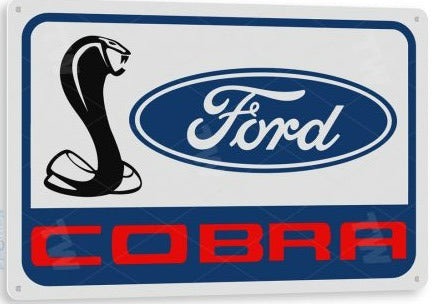 Ford Cobra Metal Tin Sign C684